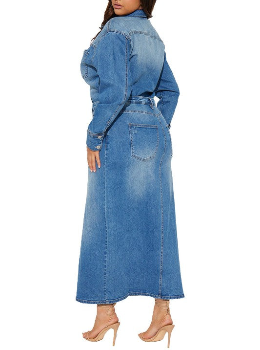 TONY DENIM MAXI DRESS