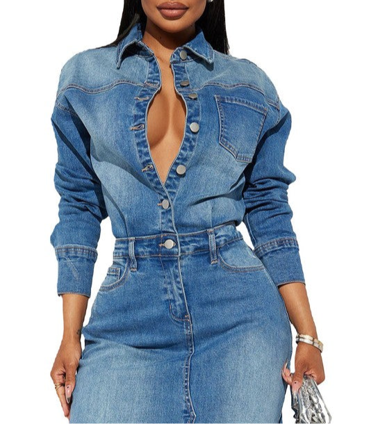 TONY DENIM MAXI DRESS